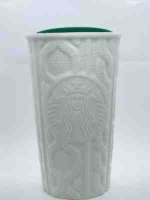 Starbucks Coffee Siren Sweater 10 oz Travel Mug Tumbler 2016 Cable Knit - Sold on eBay Nov, 4th 2018 for $25.00
