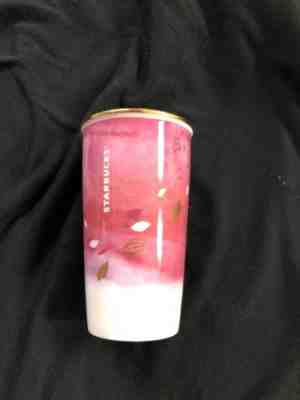 2016 Starbucks Japan Cherry Blossom Sakura Day Ceramic Tumbler Mug Cup - Sold on eBay Nov, 3rd 2018 for $98.96