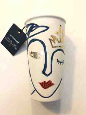 Starbucks 2016 Anniversary Siren Ceramic Tumbler Travel Mug Rhinestone Lips - Sold on eBay Nov, 2nd 2018 for $34.99