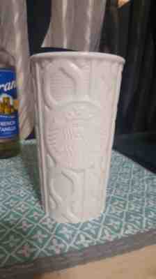 2016 Starbucks Coffee Siren Sweater 10 oz Travel Mug Tumbler White Cable Knit - Sold on eBay Nov, 1st 2018 for $20.00