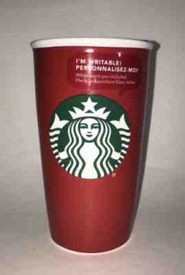 Starbucks 2016 Coffee Mug Red Ceramic Travel Cup Tumbler Write On 12 oz NWT - Sold on eBay Oct, 30th 2018 for $14.00
