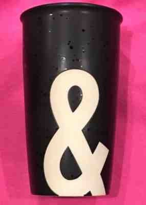 STARBUCKS Double Wall & Dot Matte Black CERAMIC TUMBLER Holiday 2017 BRAND NEW! - Sold on eBay Nov, 17th 2018 for $32.95