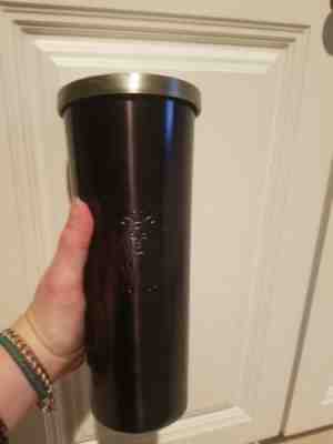 2017 Starbucks Matte BLACK Stainless Steel Tumbler 24oz Venti Cold Cup - Sold on eBay Nov, 5th 2018 for $8.00
