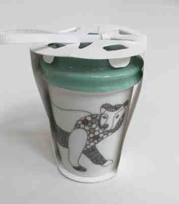 NEW Starbucks Polar Bear Christmas Ornament Ceramic Tumbler Mug 2017 - Sold on eBay Nov, 3rd 2018 for $8.00
