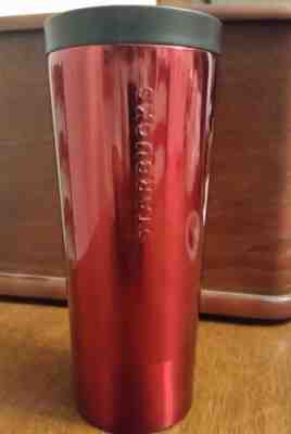 Starbucks red metallic stainless steel 2017 holiday tumbler, 16oz, NWT - Sold on eBay Nov, 2nd 2018 for $15.00