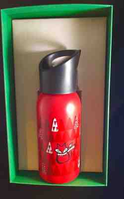 STARBUCKS Metal Water 2017 Tumbler Christmas FOX NIB Rare - Sold on eBay Oct, 30th 2018 for $13.99