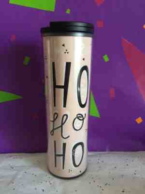 STARBUCKS HO HO HO HOLIDAY TRAVEL HOT COLD 16oz TUMBLER Pink Cup Coffee New 2017 - Sold on eBay Oct, 28th 2018 for $11.99