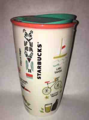 Starbucks Coffee 2017 Seattle Ceramic 12 Oz Tumbler  Collection Series New. - Sold on eBay Oct, 28th 2018 for $25.75