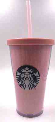 Starbucks 2017 Pink Rose Gold Glitter Grande Cold Cup Tumbler 16 oz NEW - Sold on eBay Oct, 27th 2018 for $61.42