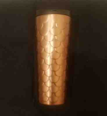 Starbucks Rose Gold Scales Stainless Tumbler 16 oz Holiday/Winter 2017 - Sold on eBay Oct, 26th 2018 for $30.00