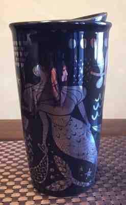 NEW Starbucks SIREN Mermaid Ceramic Double Walled Tumbler Brown Mirror 2017 12oz - Sold on eBay Oct, 25th 2018 for $22.99