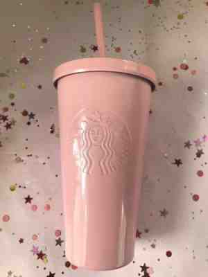 New Starbucks Matte Pink Stainless Steel Cold Cup Tumbler 2017 Grande 16 oz  - Sold on eBay Oct, 23rd 2018 for $42.00