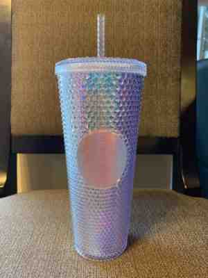 NEW Starbucks 2018 Holiday Rainbow Iridescent Glitter Traveler Tumbler Cup 24 OZ - Sold on eBay Nov, 16th 2018 for $30.00