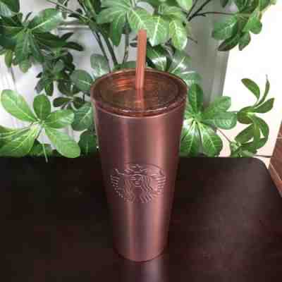 New Starbucks Rose Gold Stainless Tumbler Cup 2018 - Sold on eBay Nov, 16th 2018 for $39.99