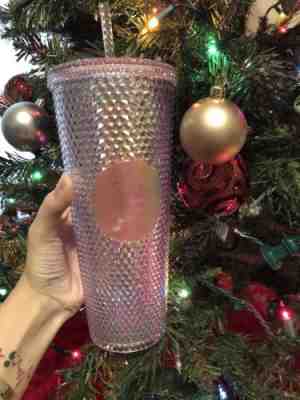 Starbucks 2018 Rainbow Iridescent Glitter Traveler Tumbler Holiday Cup 24 Oz NEW - Sold on eBay Nov, 16th 2018 for $35.00