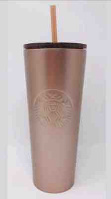 2018 Starbucks Rose Gold Pink Glitter Cold Cup Stainless  Holiday Tumbler!   - Sold on eBay Nov, 15th 2018 for $29.95