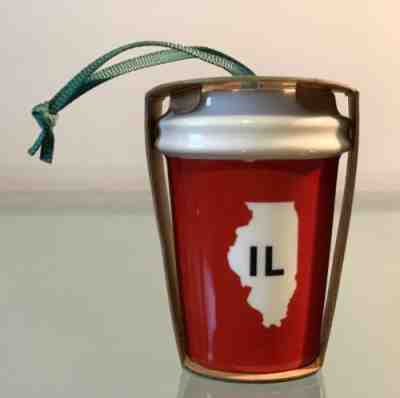 NEW 2016 Starbucks State Illinois Cup to Go Christmas Ornament limited edition - Sold on eBay Nov, 16th 2018 for $9.99