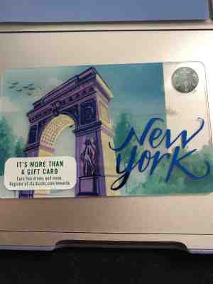 New LIMITED EDITION Starbucks 2017 New York City Washington Square Gift Card - Sold on eBay Nov, 11th 2018 for $2.00