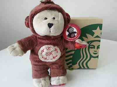 Starbucks  Bearista  Monkey  Year  from Thailand  2016      Limited Edition - Sold on eBay Nov, 11th 2018 for $20.00