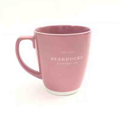 STARBUCKS Coffee Co. Est 1971 Pink Barista Abbey 18oz Coffee Mug - Sold on eBay Oct, 28th 2018 for $30.00