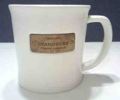 STARBUCKS COFFEE Co MUG 2010 Est 1971 Copper Plate Logo. 16 Oz.NEW - Sold on eBay Oct, 24th 2018 for $11.90