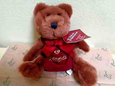 (3)Rare 1998 Valentine Bear,1998 Bearista Bunny and 1997 Starbucks Bearista Bear