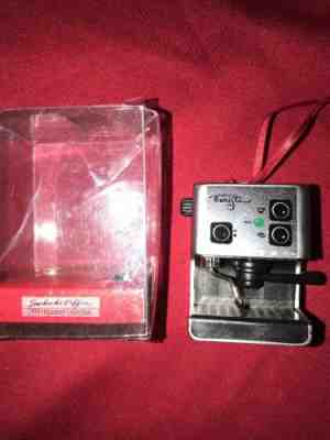 STARBUCKS CHRISTMAS ORNAMENT 1999 BARISTA MACHINE - Sold on eBay Nov, 17th 2018 for $59.95