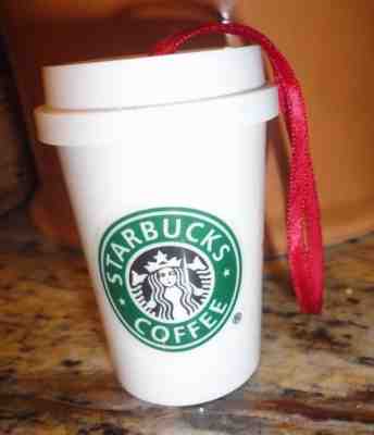 NEW BOXED STARBUCKS COFFEE 1999 ORNAMENT COLLECTION LOGO CHRISTMAS TO GO CUP  - Sold on eBay Nov, 11th 2018 for $13.99
