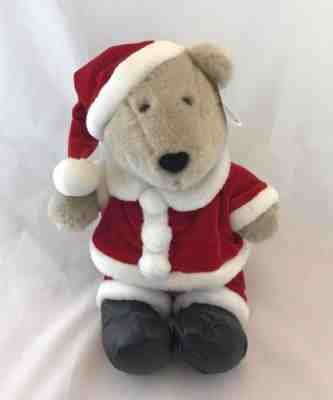 Starbucks Coffee Bearista Bear Holiday Santa 2000 Christmas Stuffed Animal 17"  - Sold on eBay Nov, 16th 2018 for $19.96
