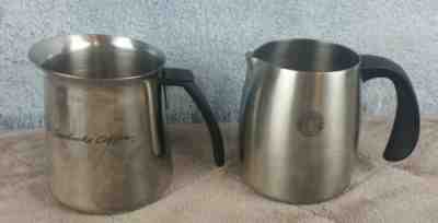 Starbucks Coffee Milk Steamer Frother Creamer Stainless Steel 2pcs 2000 & 2006 - Sold on eBay Oct, 30th 2018 for $9.00