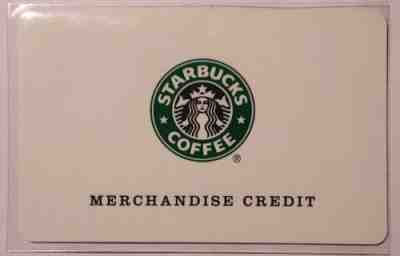 MEGA RARE 2001 STARBUCKS "MERCHANDISE CREDIT" CARD  6004 - Sold on eBay Oct, 17th 2018 for $425.99