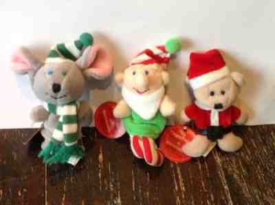 NWT 2001 Starbucks  Christmas Finger Puppets Bearista Santa ,Mouse ,Elf   RARE - Sold on eBay Sep, 10th 2018 for $17.08