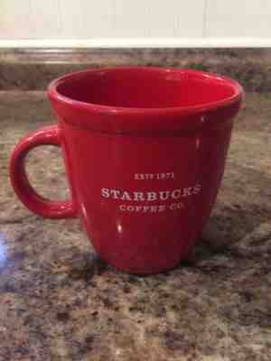 Starbucks Coffee 2001 Barista Abbey Red 18oz Mug Large Tea Cup NEW - Sold on eBay Sep, 9th 2018 for $15.00