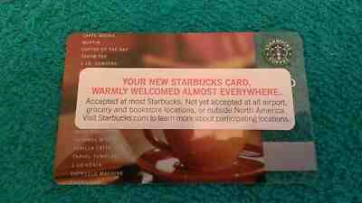 STARBUCKS Classic Core Gift Card from 2001 The 1st Ever!  MINT and NEW Condition - Sold on eBay Sep, 5th 2018 for $9.22