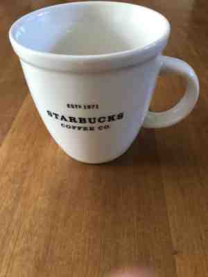 2001 Starbucks Coffee Large Mug White Est.1971 Barista Abbey Mug - Sold on eBay Sep, 5th 2018 for $12.00