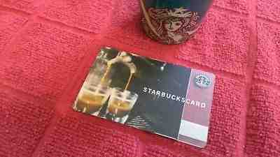  2001 USED STARBUCKS First Doubleshot Gift Card VHTF Good Condition 6004 Series - Sold on eBay Sep, 4th 2018 for $75.00