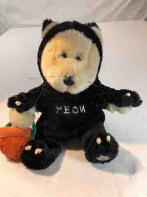 NWT Starbucks Coffee Bearista Bear 22nd Edition Halloween Cat Meow Plush 2002  - Sold on eBay Nov, 17th 2018 for $7.78