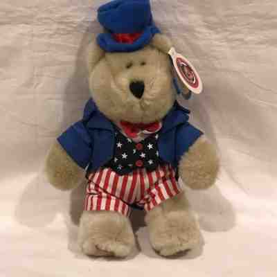 Starbucks Bearista 2002 4th of July Uncle Sam Bear - Red White & Blue - 20th Edn - Sold on eBay Nov, 16th 2018 for $5.05