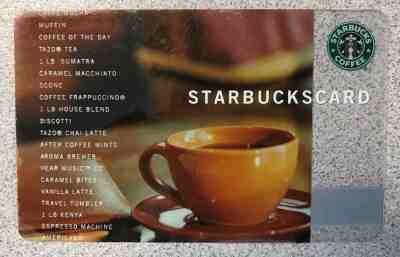 Starbucks Card Classic 2002 - Sold on eBay Nov, 16th 2018 for $4.50