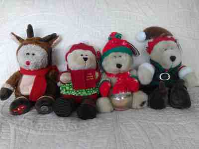 Lot of Four Starbucks Holiday Christmas Bearistas 2001, 2002, 2003 and 2010 NWT - Sold on eBay Oct, 11th 2018 for $2.79