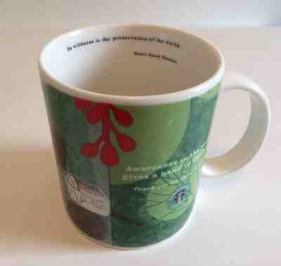 Starbucks Earth Day Green Team Coffee Mug 2002 Nature Preservation Thoreau Cup  - Sold on eBay Oct, 7th 2018 for $8.01