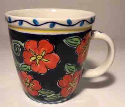 Starbucks Barista 2002 Coffee Cup/Mug Red Flowers - Sold on eBay Oct, 2nd 2018 for $18.95