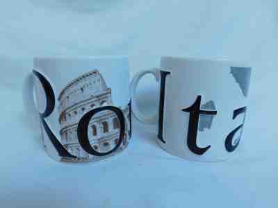 STARBUCKS MUGS CUPS ROME ITALY LA DOLCE VITA 2002 COLLECTOR SERIES