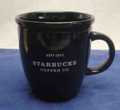 STARBUCKS  2002 Barista Abbey 14oz Coffee Mug Black w/White Lettering Tea Cup EC - Sold on eBay Sep, 22nd 2018 for $15.00
