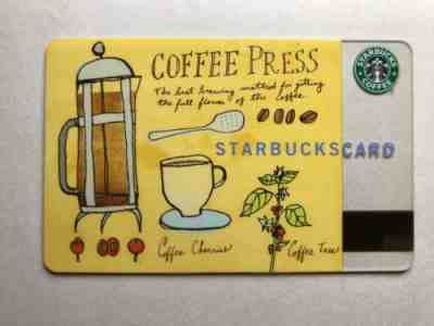 Starbucks Card 2003 Coffee Press - Sold on eBay Nov, 16th 2018 for $10.62