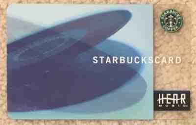 Starbucks 2003  HEAR MUSIC Blue Turntable Card  PIN EXPOSED RARE - Sold on eBay Nov, 16th 2018 for $15.00