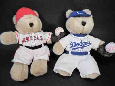 STARBUCKS BEARISTA plush MAJOR LEAGUE BASEBALL BEARS - ANGELS & DODGERS (XLNT) - Sold on eBay Nov, 4th 2018 for $25.00