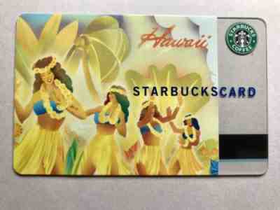 Starbucks Card 2004 Hawaii Hula - Sold on eBay Nov, 16th 2018 for $3.25