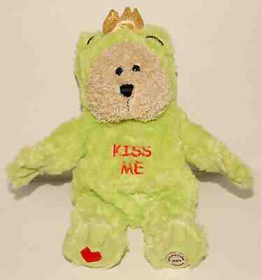 STARBUCKS - 2004 - Frog Prince "KISS ME" Plush Stuffed Bearista Teddy Bear 29th - Sold on eBay Nov, 3rd 2018 for $11.90