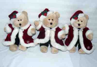 LOT SET OF 3 STARBUCKS COFFEE BEARISTA BEAR PLUSH 2004 36TH EDITION HOLIDAY  - Sold on eBay Oct, 14th 2018 for $12.75